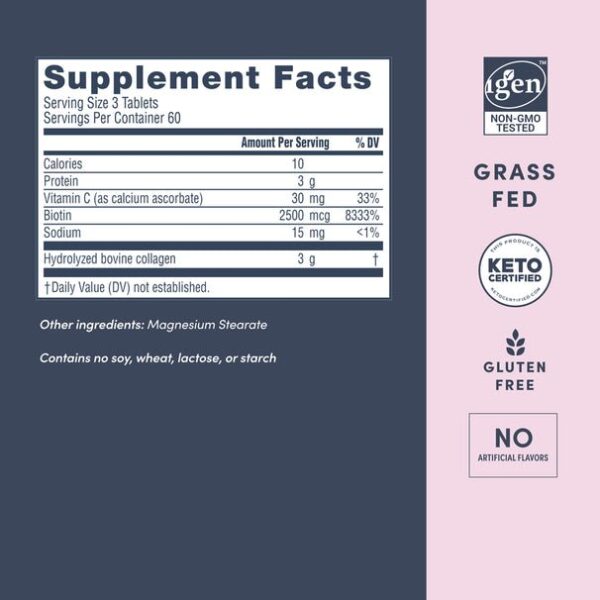 Super Collagen + Vitamin C & Biotin, 180 Tablets Collagen Tablets with Vitamin C & Biotin - Image 9