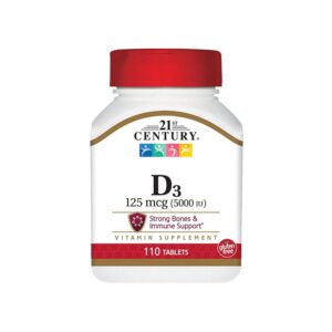 21st Century Maximum Strength D3-5000 IU Tablets - 110 Count
