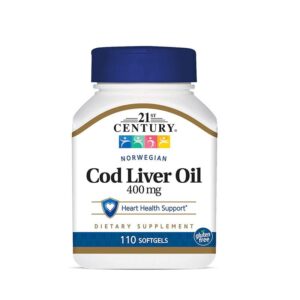 21st Century Norwegian Cod Liver Oil - 110 Softgels