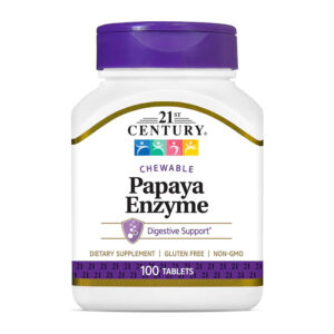 21st Century Papaya Enzyme - 100 Tablets