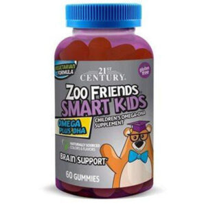 21st Century Zoo Friends Smart Kids Omega Plus DHA 60 Gummies