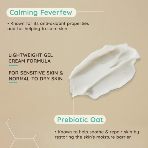 Aveeno Face Calm + Restore Oat Gel Moisturiser For Sensitive Skin 50ml (UK) - Image 2