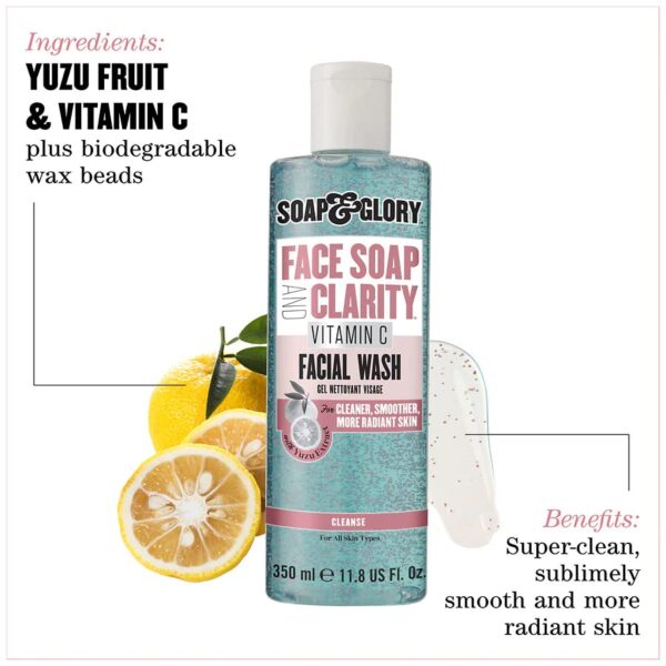 Soap & Glory Vitamin C Face Soap And Clarity Facial Wash 350ml