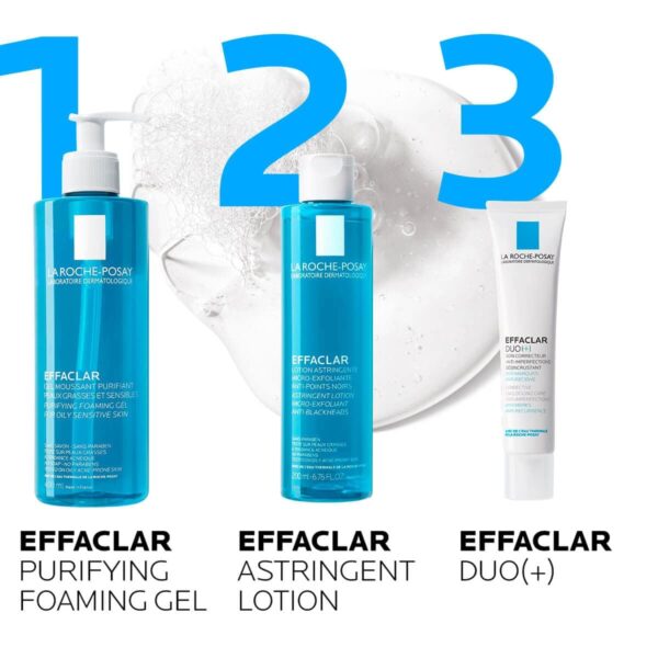 La Roche-Posay Effaclar Gel Facial Wash For Oily And Acne Prone Skin - Image 3