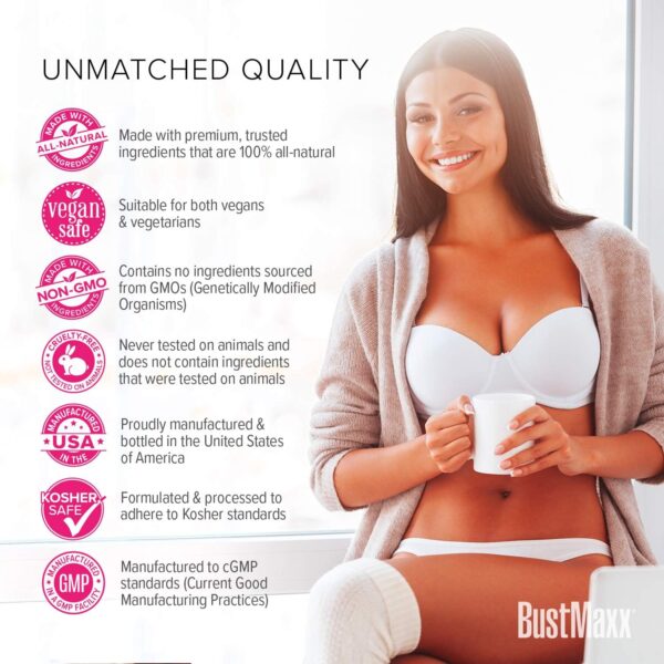 BustMaxx Natural Enhancement Supplement - 60 Capsules - Image 3