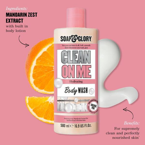 Soap & Glory Clean On Me Creamy Clarifying Shower Gel 500 ml - Image 3
