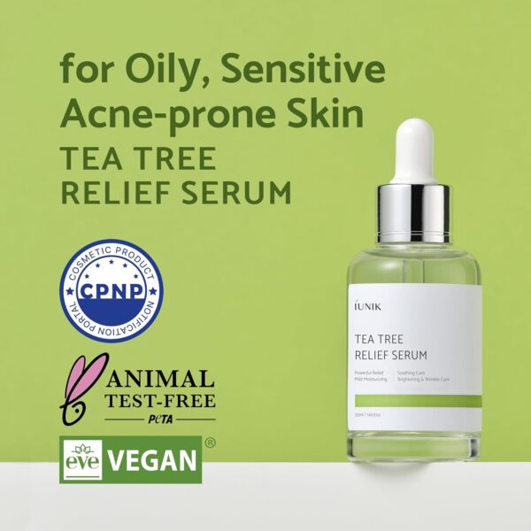 IUNIK TEA TREE RELIEF SERUM 50ML - Image 2