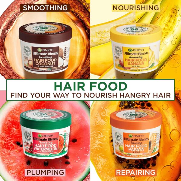 Garnier PAPAYA AND ALMA HAIR FOOD 390ml - Image 2