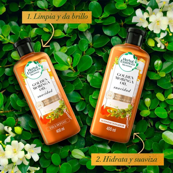Herbal Essences Golden Moringa Oil Shampoo - 400ml - Image 2