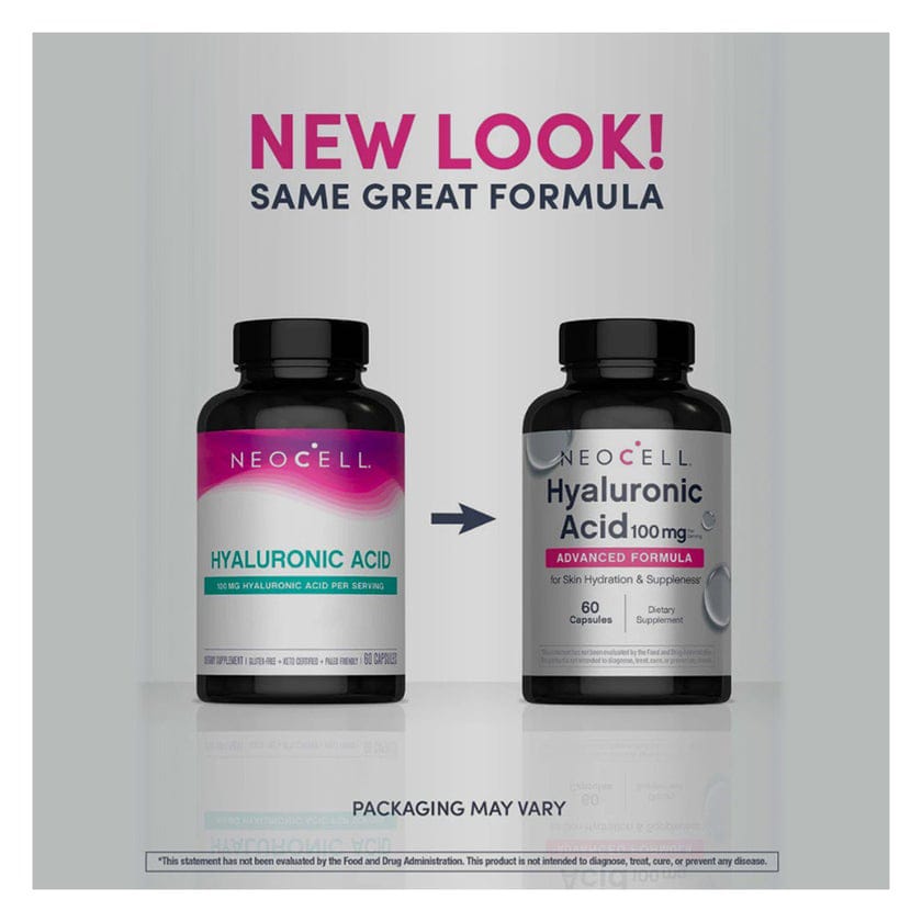 Neocell Hyaluronic Acid 100Mg - 60 Caps - Image 2