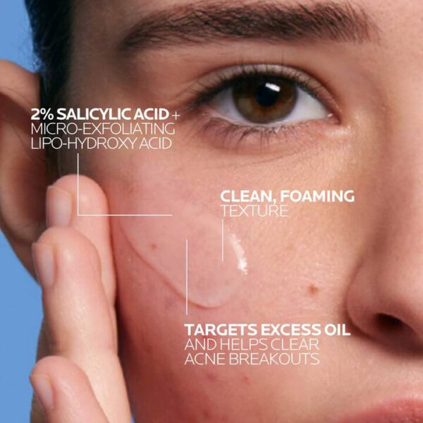 La Roche-Posay Effaclar Medicated Gel Facial Cleanser 200ml - Image 2