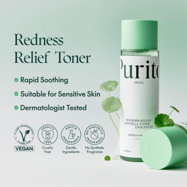 PURITO Seoul Wonder Releaf Centella Toner Unscented – 200ml - Image 2