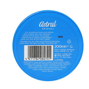 Astral Original Face & Body Moisturiser Cream 200ml