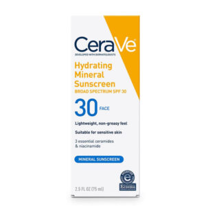 Cerave Hydrating Mineral Sunscreen SPF 30 Face Lotion 75ml