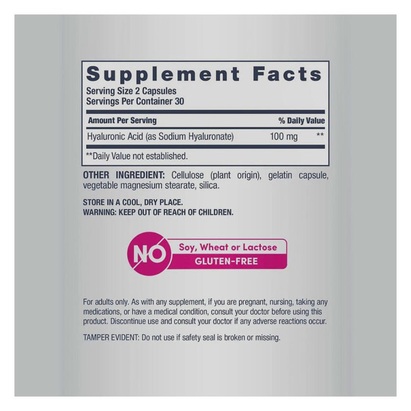 Neocell Hyaluronic Acid 100Mg - 60 Caps - Image 5