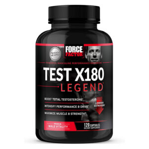 FORCE FACTOR TESTOSTERONE BOOSTERS TEST X180 LEGEND - 120 CAPSULES