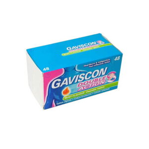 Gaviscon Double Action Mint Chewable - 48 Tablets