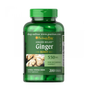 Ginger Root by Puritan's Pride® Supports Digestive Health* 550 Mg, 200 Capsules