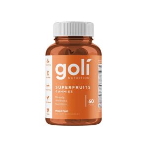 Goli Nutrition Superfruits Gummy, Fruit Blend Flavor, 60 Count