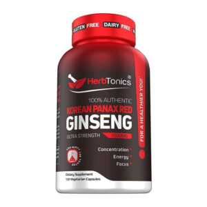 Herb Tonics Korean Red Panax Ginseng 1500mg - 120 Capsules