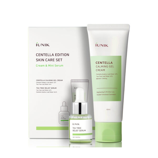 IUNIK CENTELLA EDITION SKINCARE SET (60 ML GEL CREAM + 15 ML SERUM)