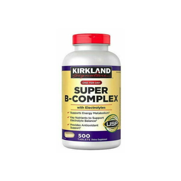 Kirkland Signature Super B-Complex with Electrolytes - 500 Tablets