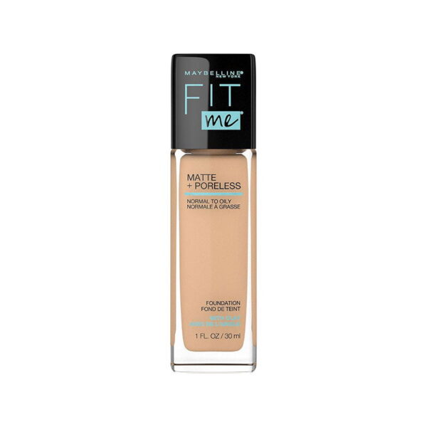 Maybelline Fit Me Matte + Poreless Foundation- Warm Nude 128 (30ml)