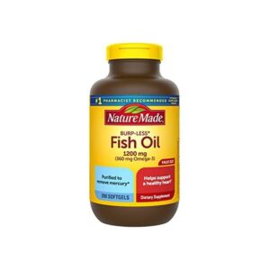 Nature Made Fish Oil 1200 mg Omega-3 360 mg - 200 Softgels