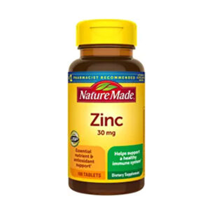 Nature Made Zinc 30 mg, Dietary Supplement for Immune Health and Antioxidant Support, 100 Tablets