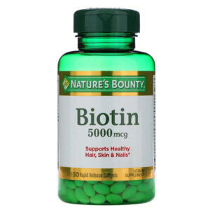 Nature’s Bounty Biotin 5,000mcg 150 Softgels