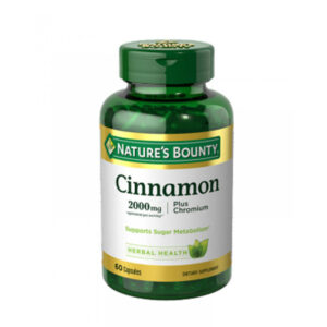 Nature’s Bounty Cinnamon 2000mg Supplement 60 Capsules