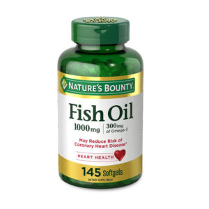 Nature’s Bounty Fish Oil, 1000mg, 300mg of Omega-3, 145 Rapid Release Softgels