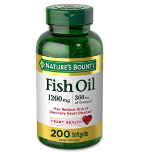 Nature’s Bounty Fish Oil Omega-3 1200mg+360mg 200 Softgel