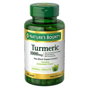 Nature’s Bounty® Turmeric 1,000mg Plus Black Pepper Extract 60 Capsules