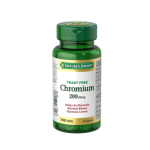 Nature's Bounty Chromium Supplement 200mcg 100 Tablets