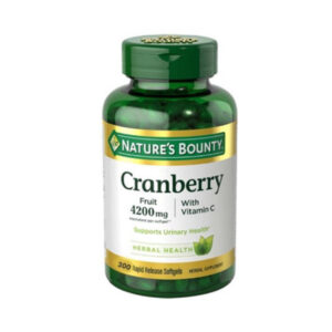 Nature's Bounty Cranberry with Vitamin C 4200mg 300 Softgels