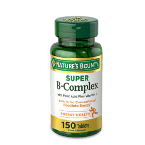 Nature's Bounty Super B-Complex with Folic Acid Plus Vitamin-C 150 Tablets