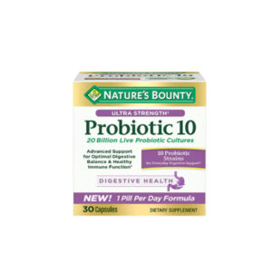 Nature's Bounty Ultra Strength Probiotic 10 (20 Billion) 30 Capsules