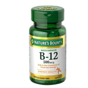 Nature's Bounty Vitamin B-12 500 mcg, 100 ea