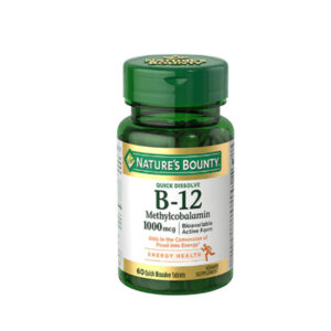Nature's Bounty Vitamin B12Metabolism and Nervous System Health, 1000mcg, 60 Tablets