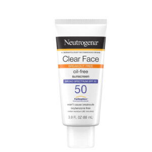 Neutrogena Clear Face Break-Out Free Liquid Lotion Sunscreen Broad Spectrum SPF 50 88ml