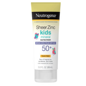 Neutrogena Sheer Zinc Kids Mineral Sunscreen Broad Spectrum SPF 50+ 88ml