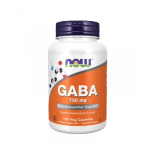 Now Foods GABA 750 mg 100 Veg Capsules