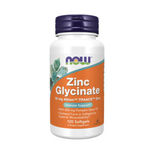 Now Foods Zinc Glycinate 120 Softgels