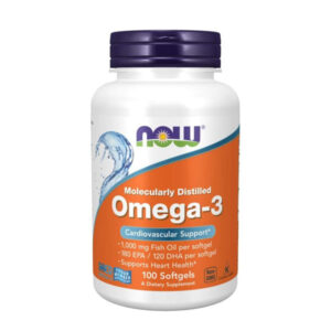 NOW Omega-3 Fish Oil 1000 mg 100 Softgels