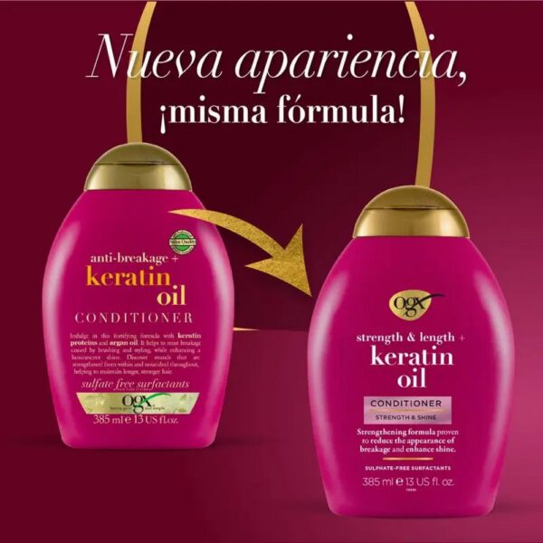 Ogx Keratin Oil Conditioner - 385ml - Image 3