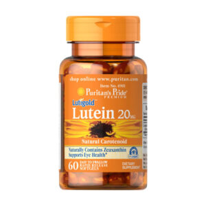 Puritan's Pride Lutein 20 mg with Zeaxanthin 60Softgel