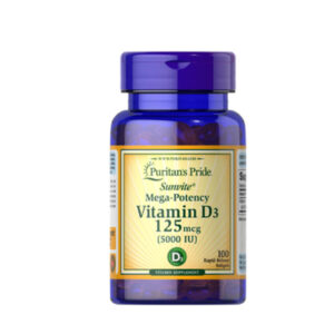 Puritan's Pride Vitamin D3 125 mcg (5000 IU) 100 Softgels