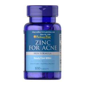 Puritan's Pride Zinc For Acne 100 Tablets