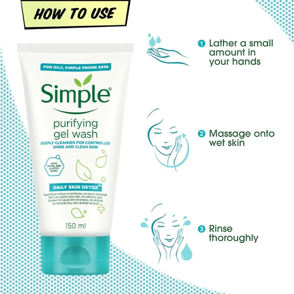 Simple Purifying Gel Face Wash 150ml